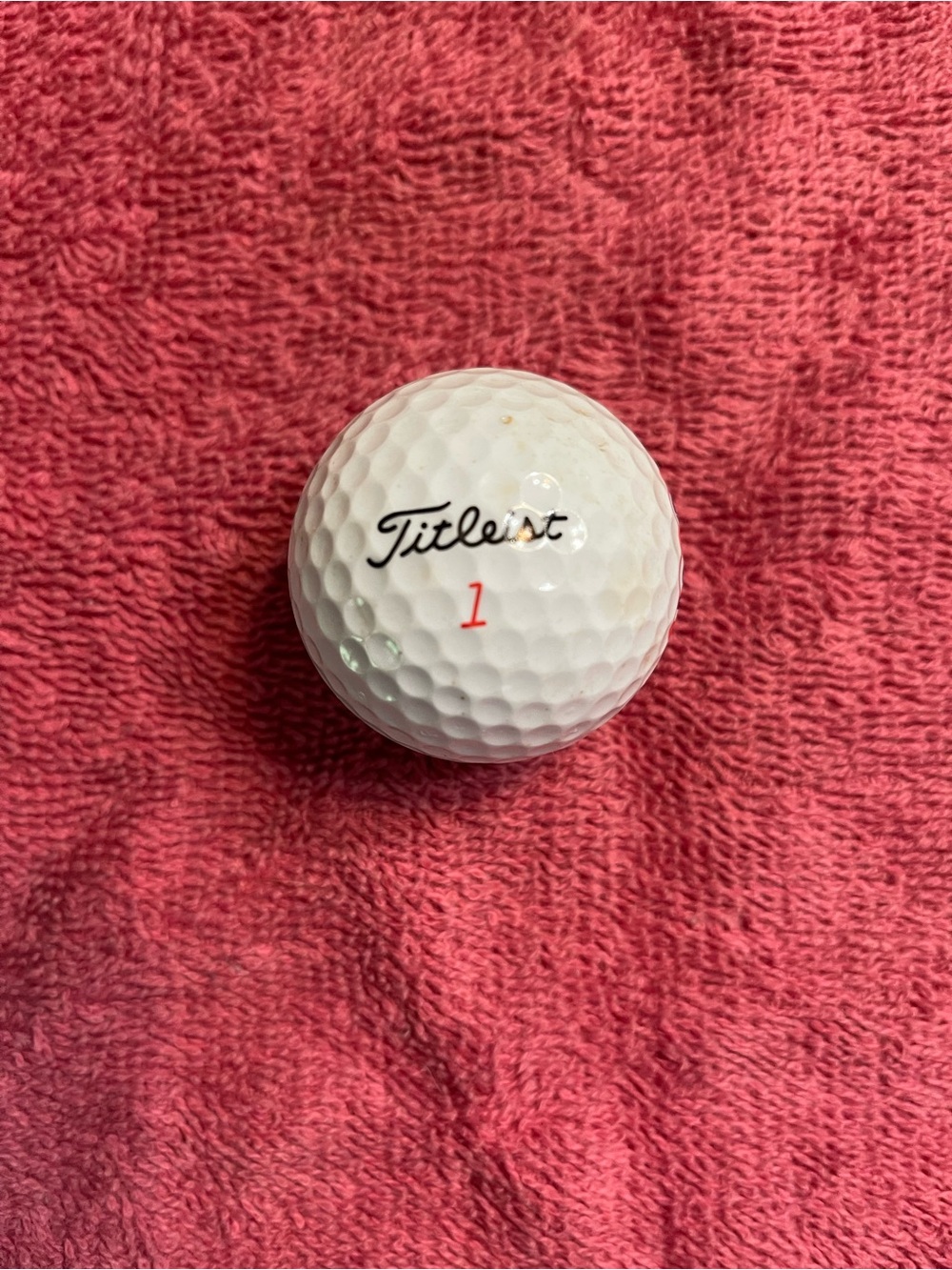 Titleist #1 White Golf Ball with Red Identification Number and Kraft foods!